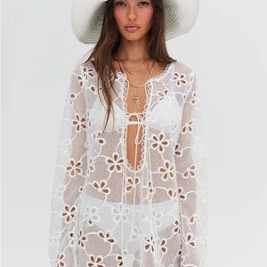 For Love and Lemons Luciana Tunic Mini Dress
